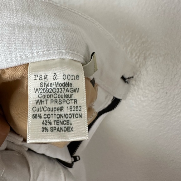RAG & BONE Dre Capri White Size 30 BNWT - Picture 5 of 11